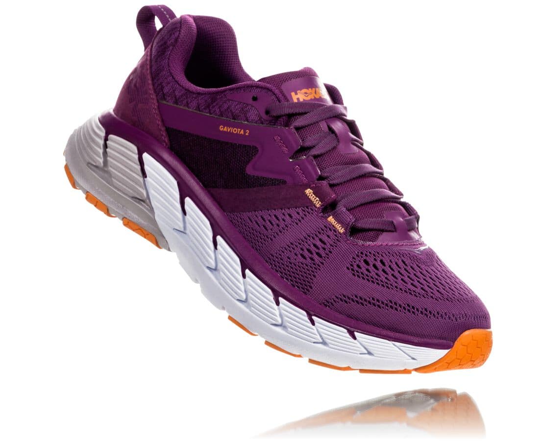 Hoka One One Gaviota 2 Philippines - Ladies Stability Running Shoes - Purple / Light Gold | CW750389